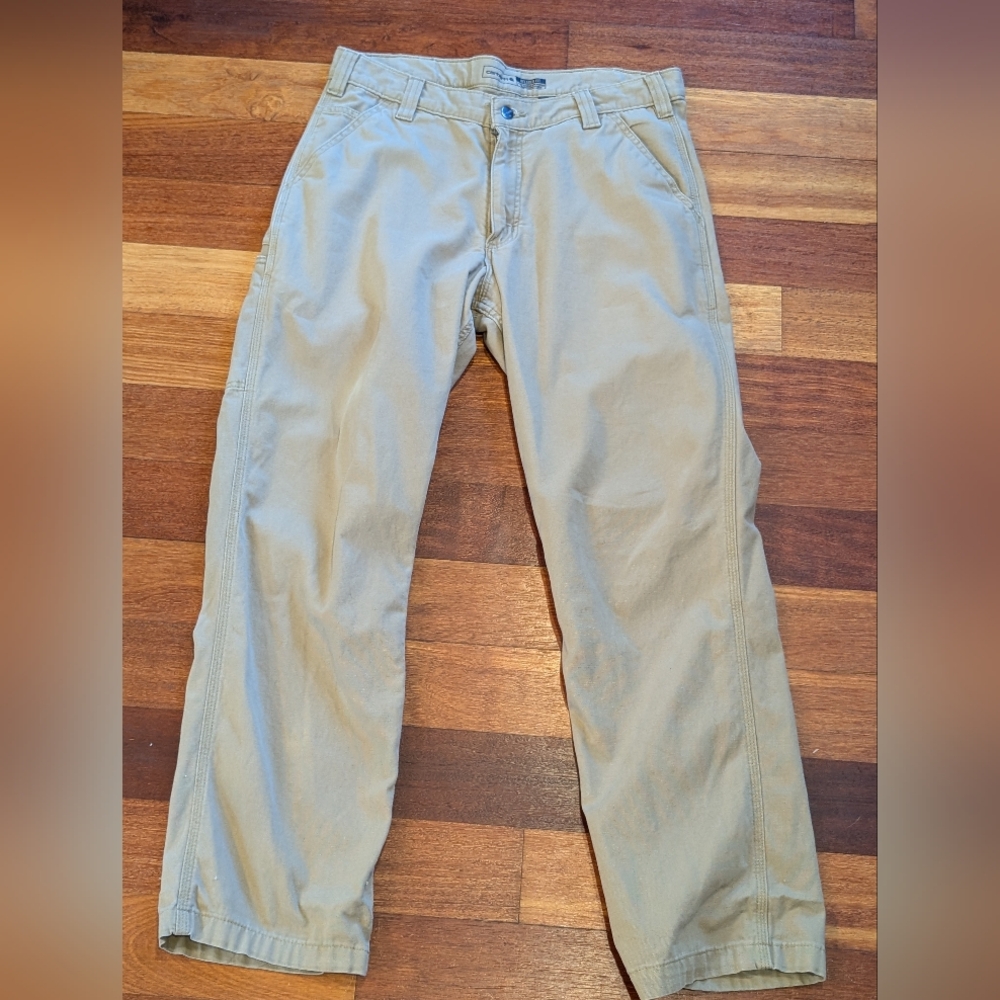 Sold! Carhartt Men's Tan Work Chino Pants 34x32